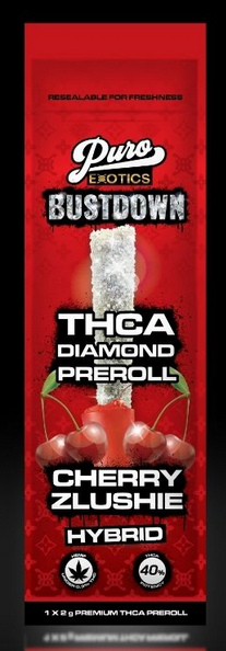 Puro Exotic Bustdown Thca Diamond Preroll 2g Buy 3 Get 1 Free Hemp2homes